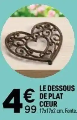 Centrakor Le dessous de plat cœur offre