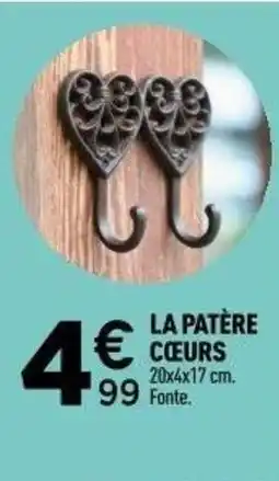 Centrakor La patère cœurs offre