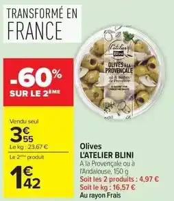 Carrefour Blini - olives offre