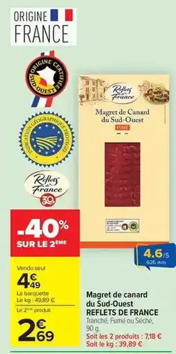 Carrefour Reflets de france - magret de canard du sud-ouest offre