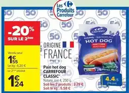 Carrefour Carrefour - pain hot dog offre