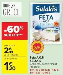 Carrefour Salakis - feta a.o.p offre