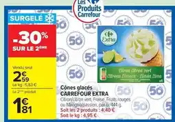 Carrefour Carrefour - cônes glacés extra offre