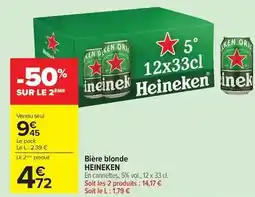Carrefour Heineken - bière blonde offre