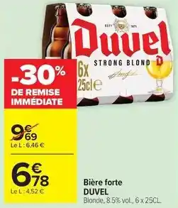 Carrefour Duvel - bière forte offre