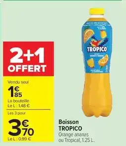 Carrefour Tropico - boisson offre