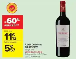 Carrefour Corbiéres - a.o.p. corbières offre