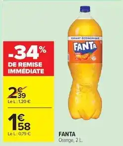 Carrefour Fanta - orange offre