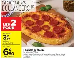 Carrefour Nos - fougasse au chorizo offre