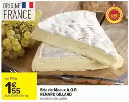 Carrefour Brie de meaux a.o.p offre