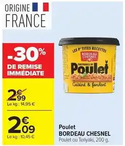 Carrefour Bordeau chesnel - poulet offre