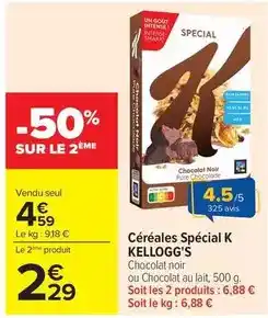 Carrefour Kellogg's - céréales spécial k offre