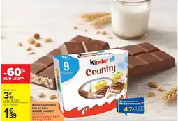 Carrefour Kinder - barres chocolatière offre