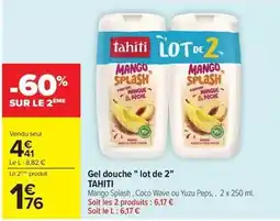 Carrefour Tahiti - gel douche lot de 2 offre
