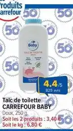 Carrefour Carrefour - talc de toilette offre
