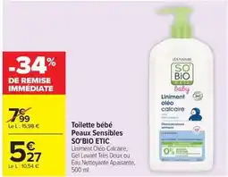 Carrefour Lea - toilette bébé peaux sensibles offre
