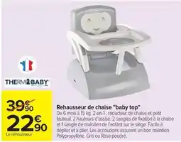 Carrefour Facile - rehausseur de chaise baby top offre