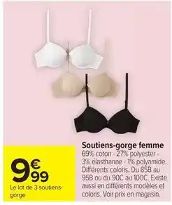 Carrefour Soutiens-gorge femme offre