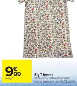 Carrefour Xs - big-t femme offre
