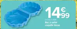 Carrefour Baç à sable coquille bleue offre