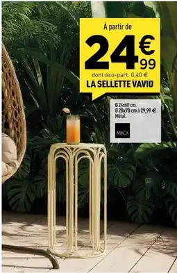 Centrakor La sellette vavio offre