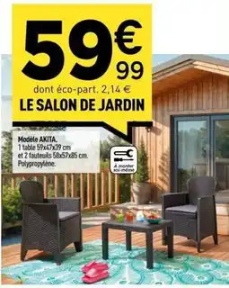 Centrakor Le salon de jardin offre