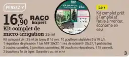 Espace emeraude Kit complet de micro-irrigation offre