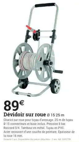 Espace emeraude Dévidoir sur roue offre