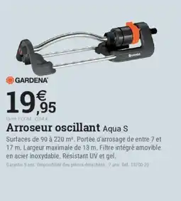 Espace emeraude Arroseur oscillant offre