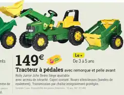 Espace emeraude Tracteur à pédales offre
