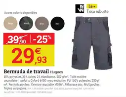 Espace emeraude Bermuda de travail offre