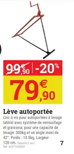Espace emeraude Lève autoportée offre
