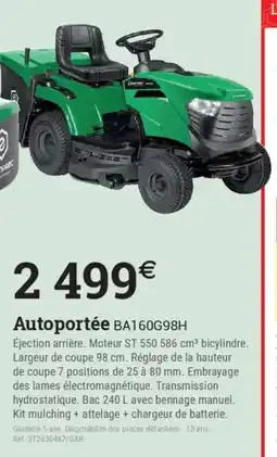 Espace emeraude Autoportée ba160g98h offre
