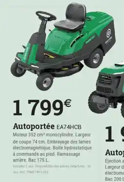 Espace emeraude Autoportée ea74hcb offre
