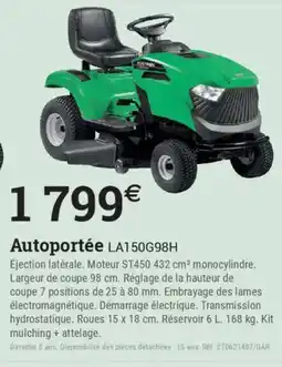 Espace emeraude Autoportée la150g98h offre