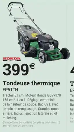 Espace emeraude Tondeuse thermique ep51th offre