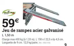 Espace emeraude Jeu de rampes acier galvanisé offre