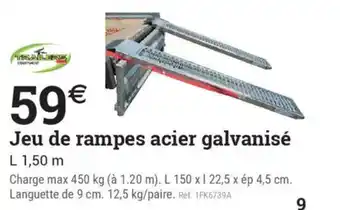 Espace emeraude Jeu de rampes acier galvanisé offre