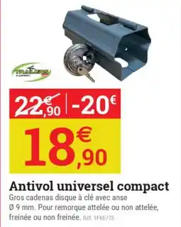 Espace emeraude Antivol universel compact offre
