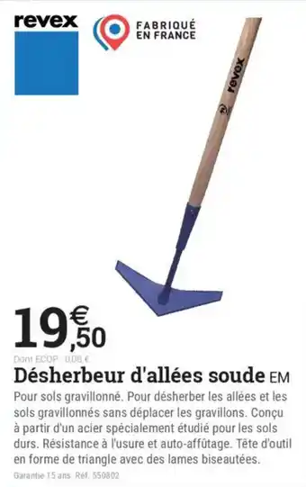 Désherbeur d'allées soude