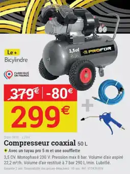Espace emeraude Compresseur coaxial offre