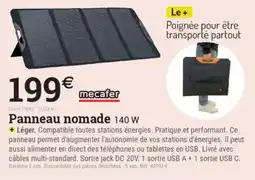 Espace emeraude Panneau nomade mecafer offre
