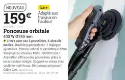 Espace emeraude Ponceuse orbitale offre