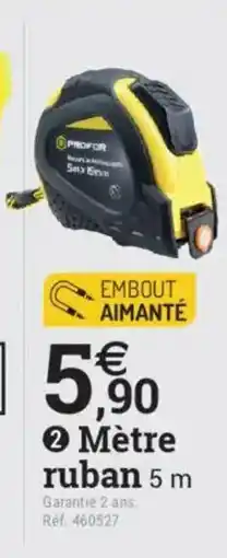 Espace emeraude Mètre ruban offre