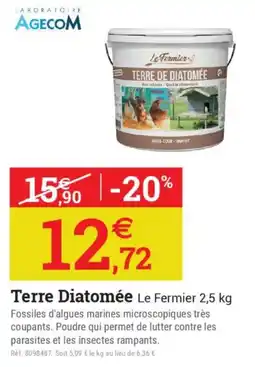 Espace emeraude Terre diatomée offre