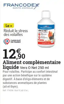 Espace emeraude Aliment complémentaire liquide offre
