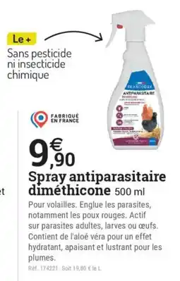 Espace emeraude Spray antiparasitaire diméthicone offre