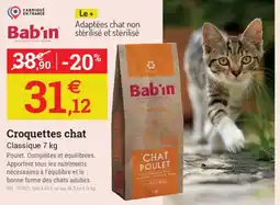 Espace emeraude Croquettes chat offre