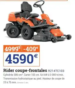 Espace emeraude Rider coupe-frontales r214tc103 offre
