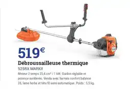 Espace emeraude Débroussailleuse thermique 525rx markii offre